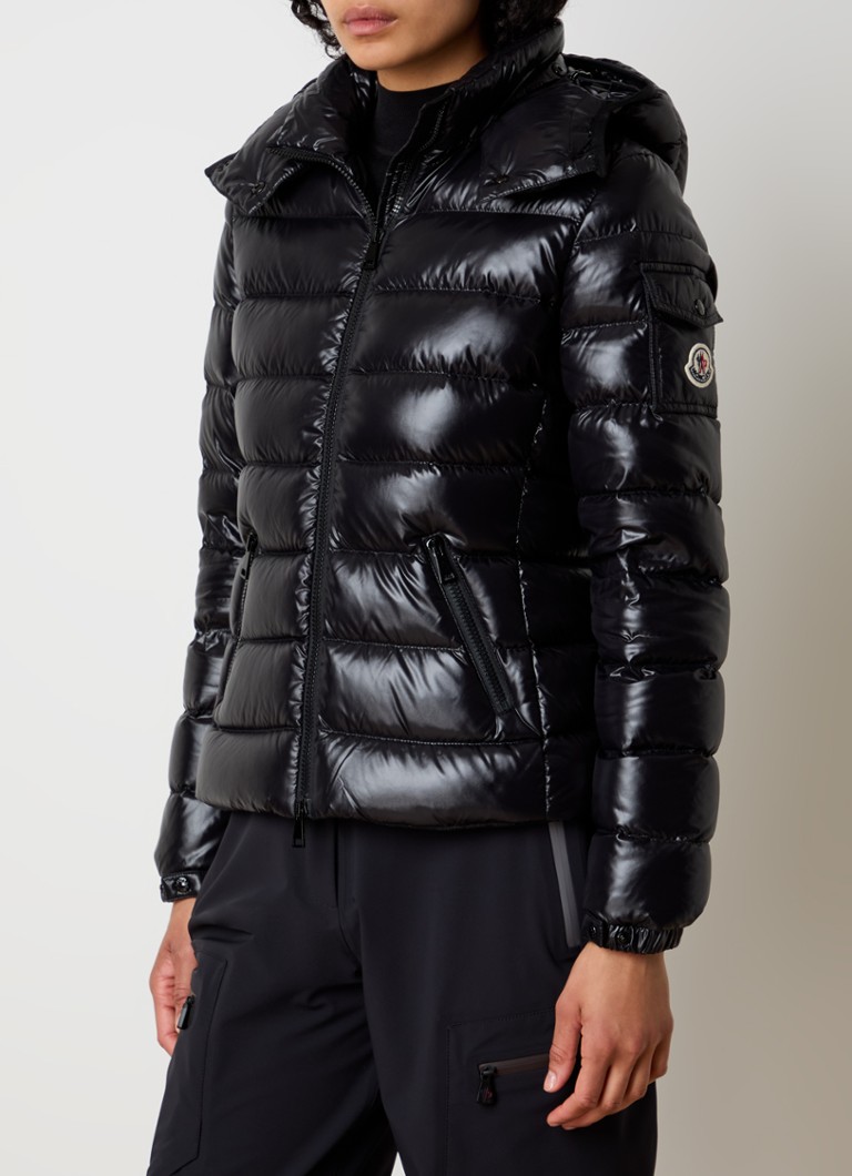 Moncler - Bady gewatteerd jack met donsvulling en afneembare capuchon - Zwart