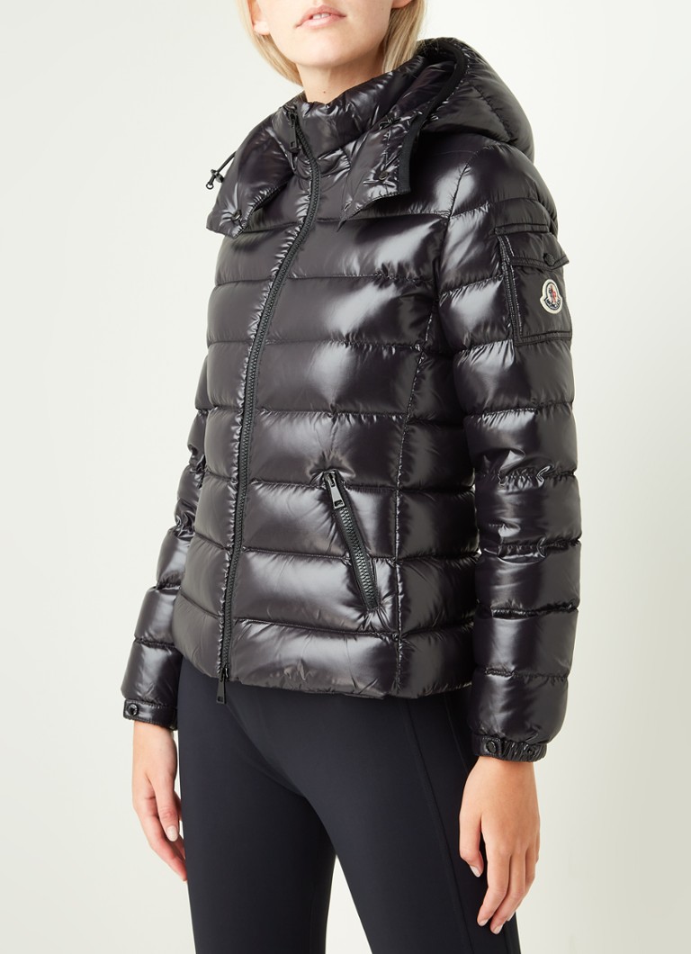 voordat impliceren Zachte voeten Moncler Bady puffer jas met dons en afneembare capuchon • Zwart • de  Bijenkorf