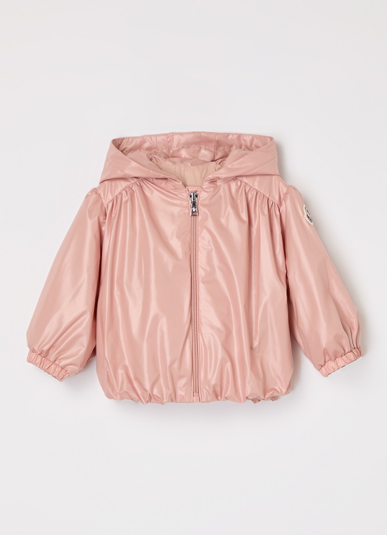 Moncler Chazeron jack met capuchon • Zalmroze • de Bijenkorf