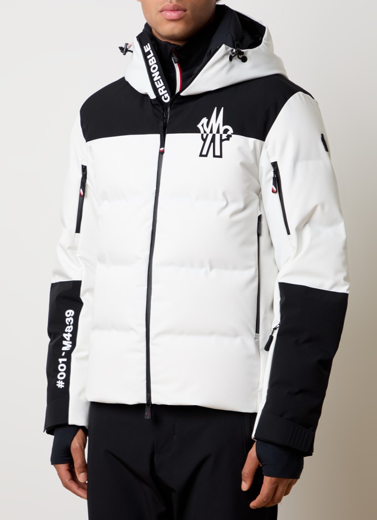 Moncler - Curtis ski-jas met logo en ritszakken - Wit