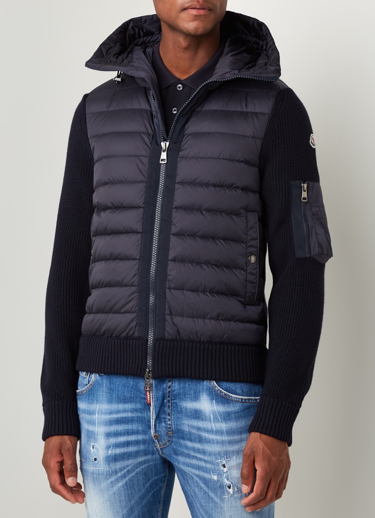 Variant Competitief zegevierend Moncler Gewatteerde jas met donsvulling en capuchon • Donkerblauw • de  Bijenkorf