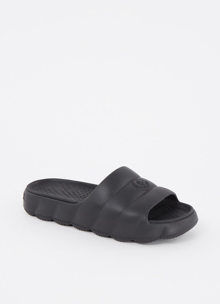 Moncler - Lilo slipper met logo - Zwart