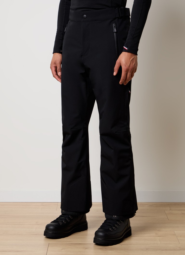 Moncler - Straight fit skibroek met ritszakken - Zwart
