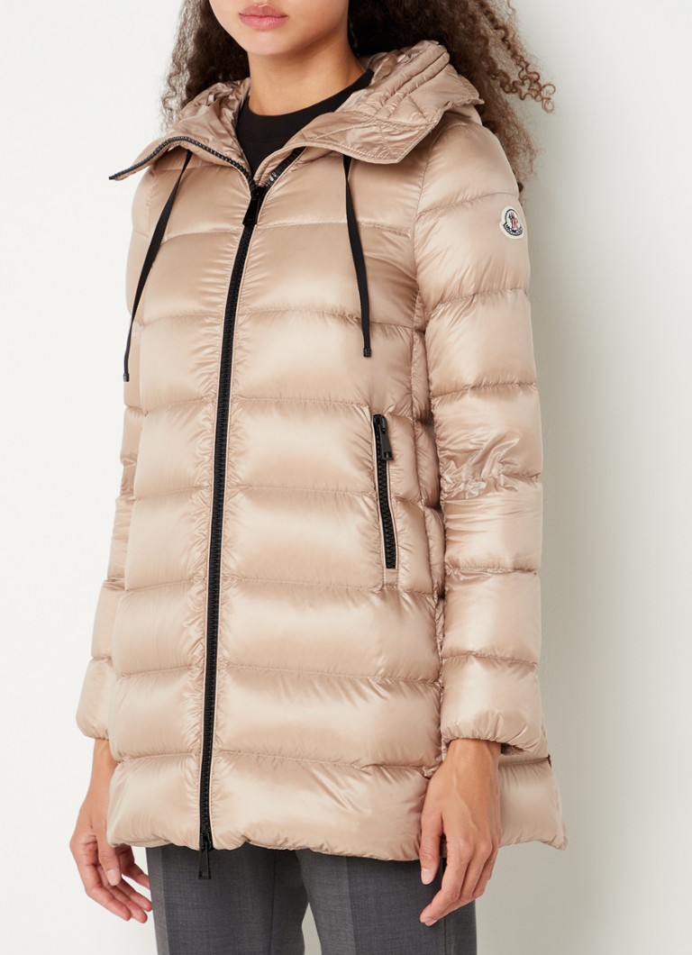 tempo Parelachtig pion Moncler Suyen puffer jas met donsvulling • Beige • de Bijenkorf