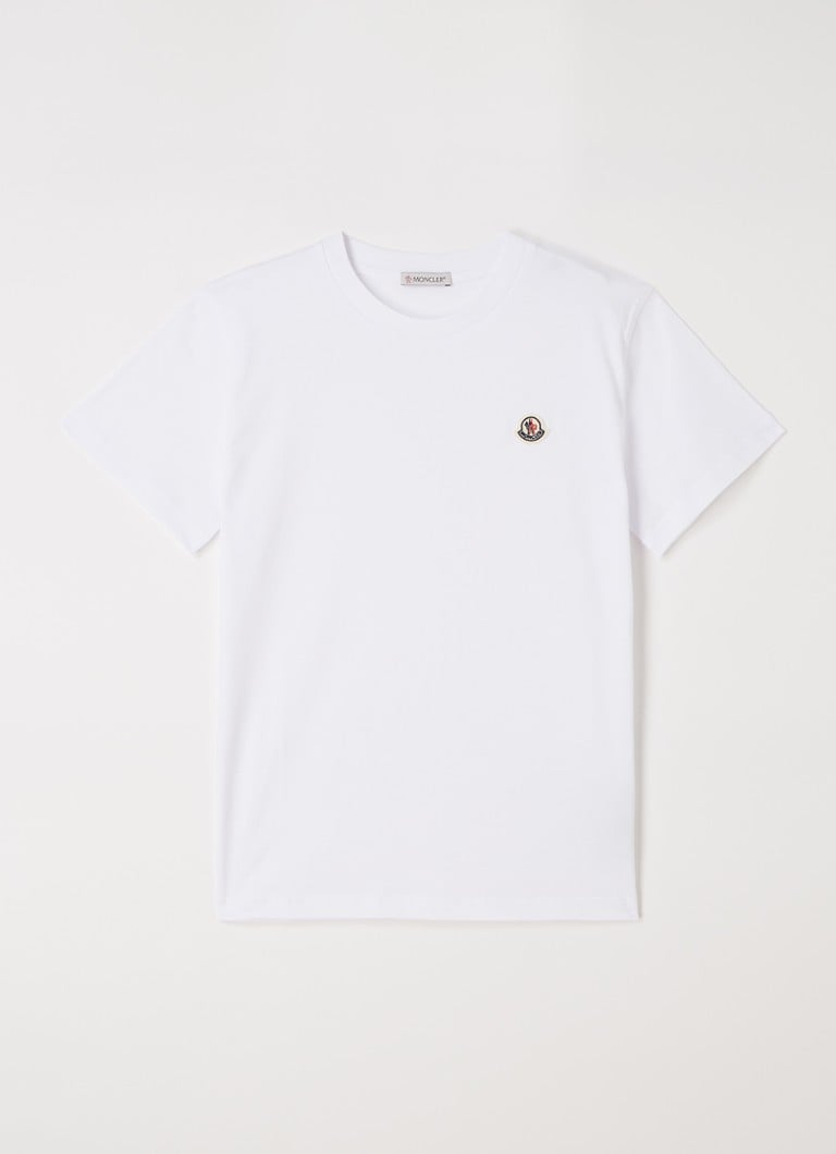 Moncler - T-shirt met logo - Wit