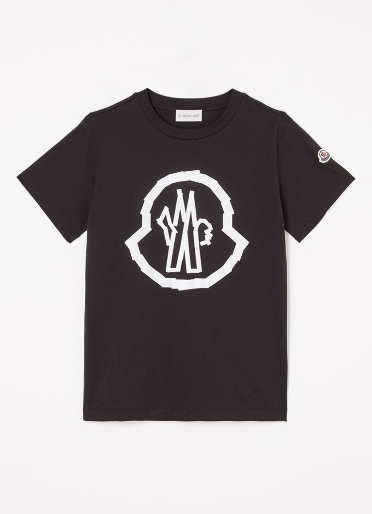 Mens Moncler Moncler Heren T Shirt Moncler T-shirt Met Logoprint