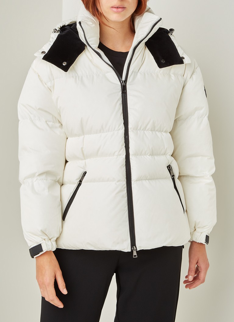 eetpatroon Jonge dame doe alstublieft niet Moncler Tiac puffer jas met afneembare capuchon • Wit • de Bijenkorf