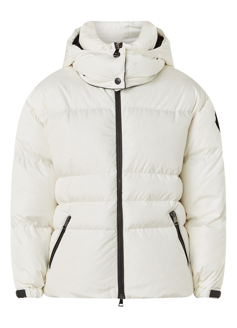 Celsius barricade Onschuldig Moncler Tiac puffer jas met afneembare capuchon • Wit • de Bijenkorf