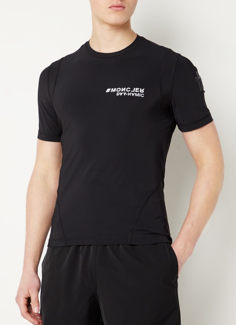Moncler - Trainings T-shirt met logo  - Zwart