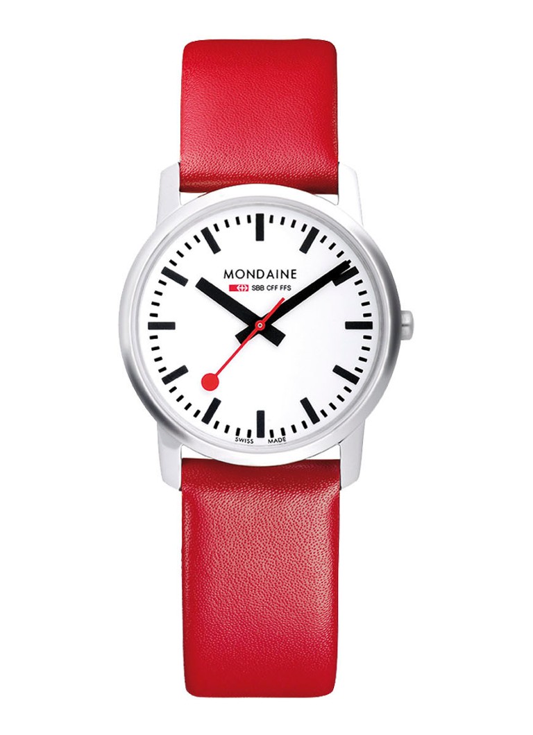 Mondaine - Simply Elegant horloge M400.30351.11SBC - Zilverkleurig