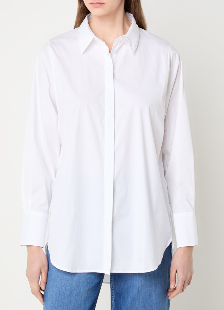 Mos Mosh - MMenola blouse met stretch - Wit