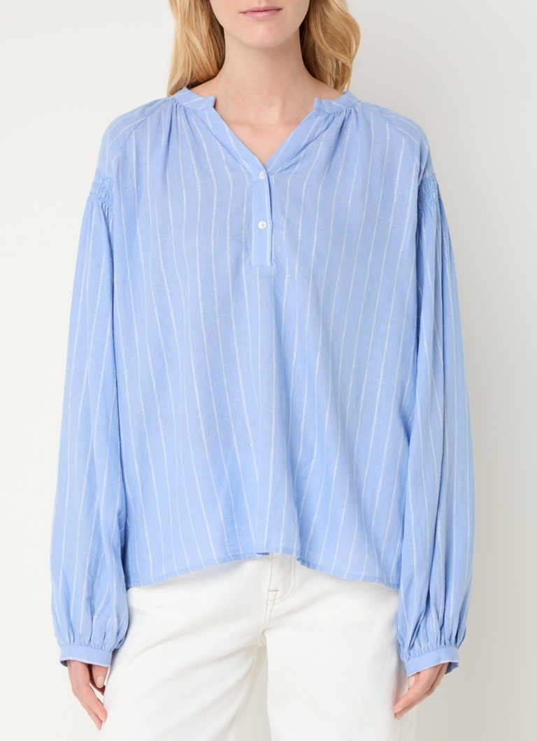Mos Mosh - MMSafi tuniek met streepprint - Blauw