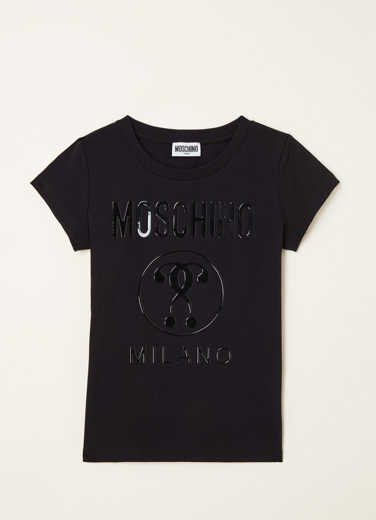 Moschino - T-shirt met logoprint  - Zwart