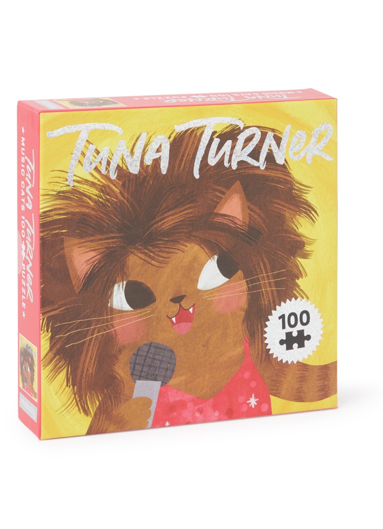 Mudpuppy - Tuna Turner Music Cats legpuzzel 100 stukjes - Geel