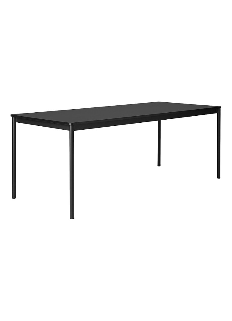 Muuto Base tafel 190x85 • Zwart • de Bijenkorf