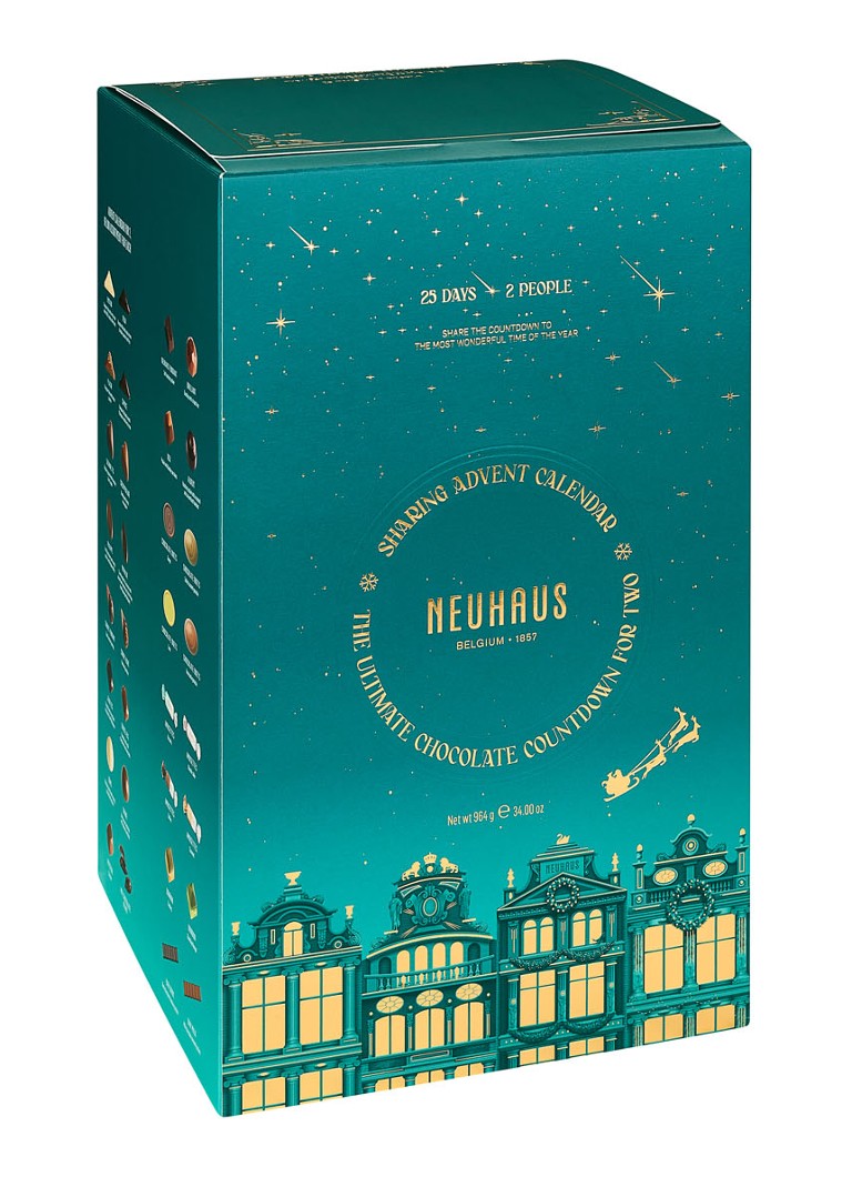 Neuhaus Sharing adventskalender chocolade bonbons 25 stuks • de Bijenkorf