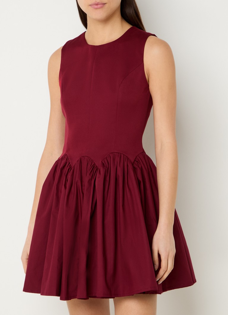 Never Fully Dressed Monika mini A-lijn jurk met plooien