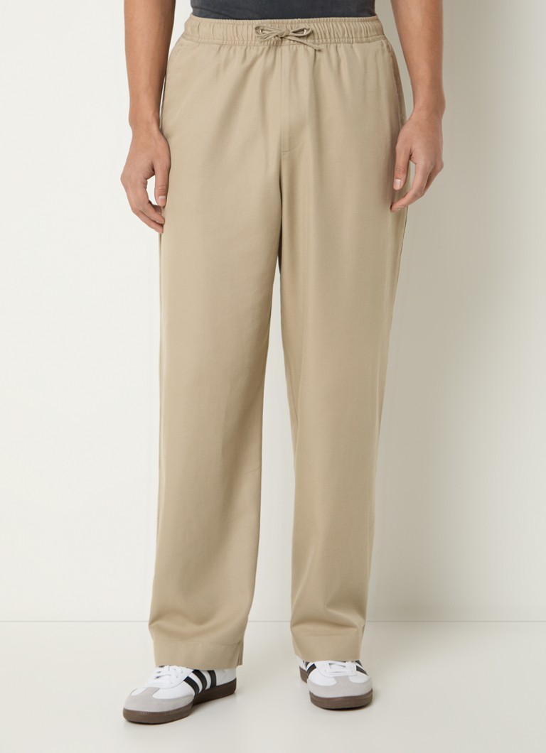 New Amsterdam Surf Association - Loose fit broek in lyocellblend met steekzakken - Khaki
