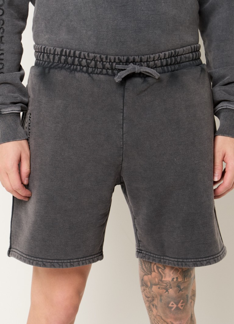 New Amsterdam Surf Association - Straight fit korte joggingbroek van biologisch katoen - Donkergrijs