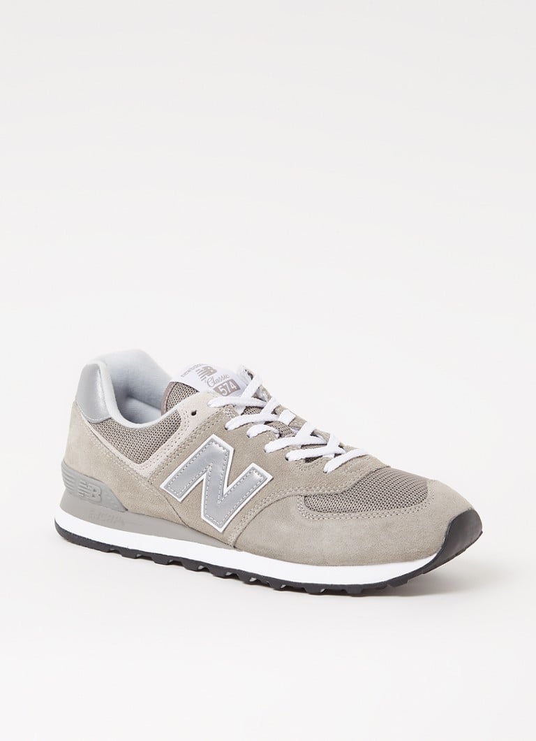 New Balance - 574 sneaker met nubuck details - Zand