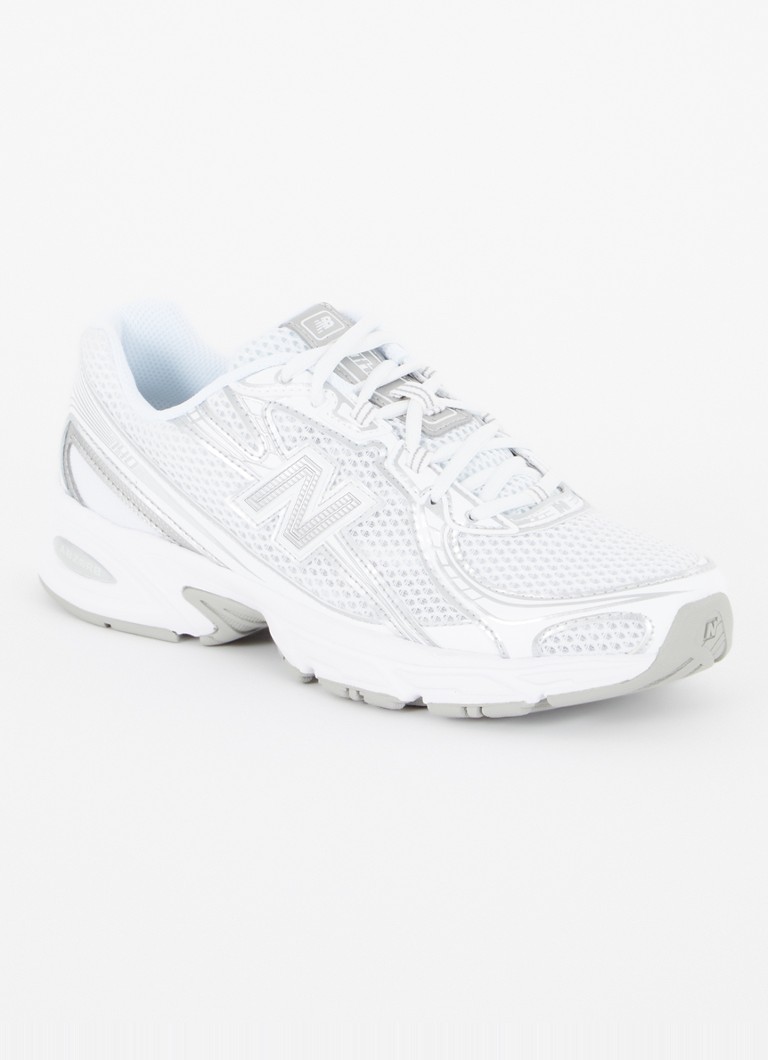 New Balance - 740 sneaker van mesh met metallic finish - Wit