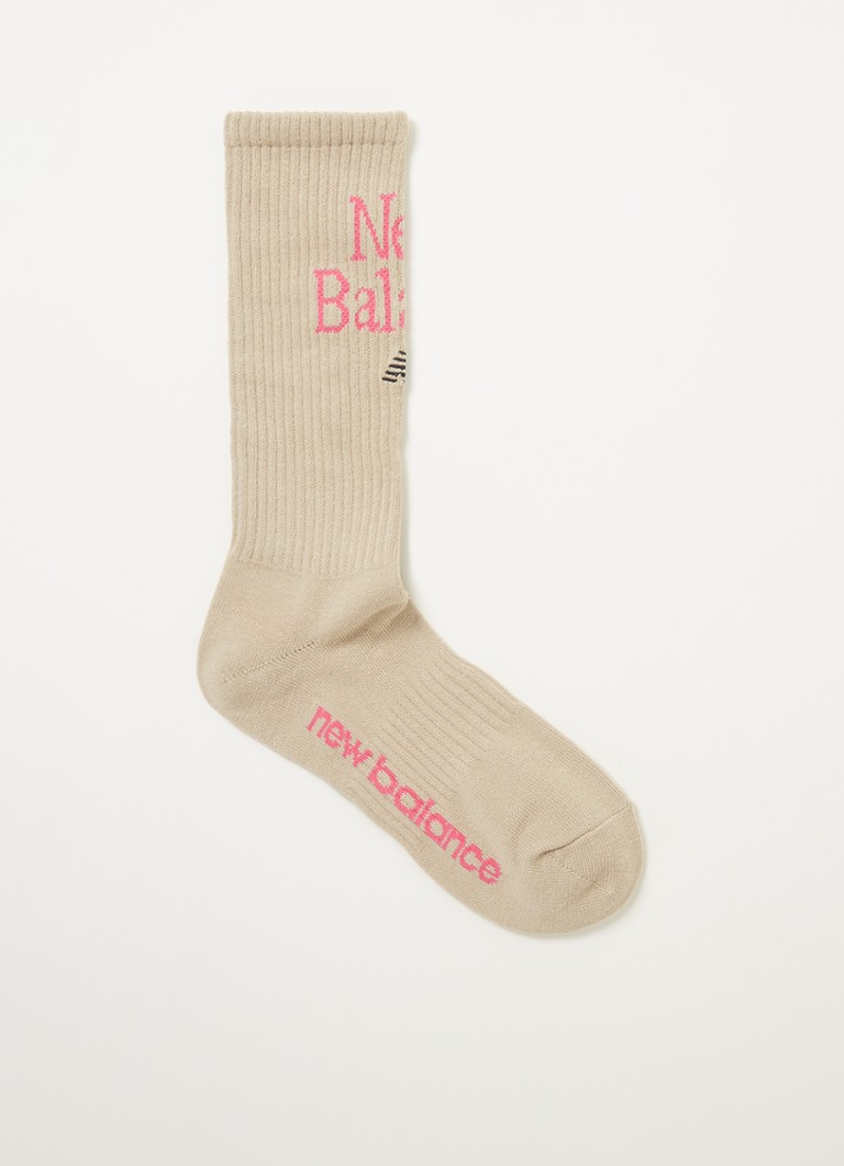 omzeilen gen Verscherpen New Balance Celebrate sokken met logo • Beige • de Bijenkorf