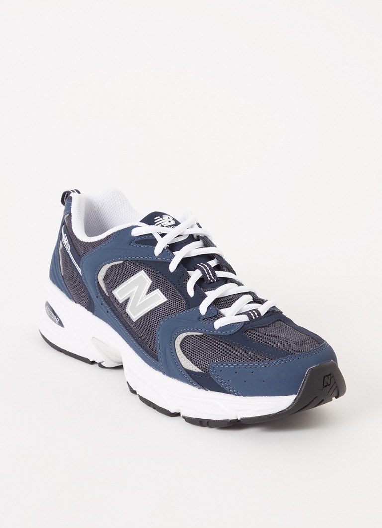 New Balance MR530 sneaker met leren details • Blauw • de Bijenkorf