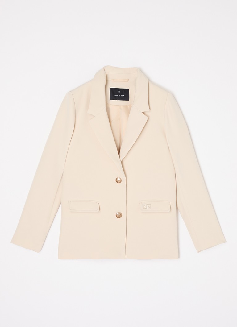 NIK&NIK - Pien blazer met klepzakken - Creme