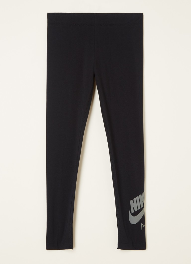 Nike - Air legging met logoprint  - Zwart