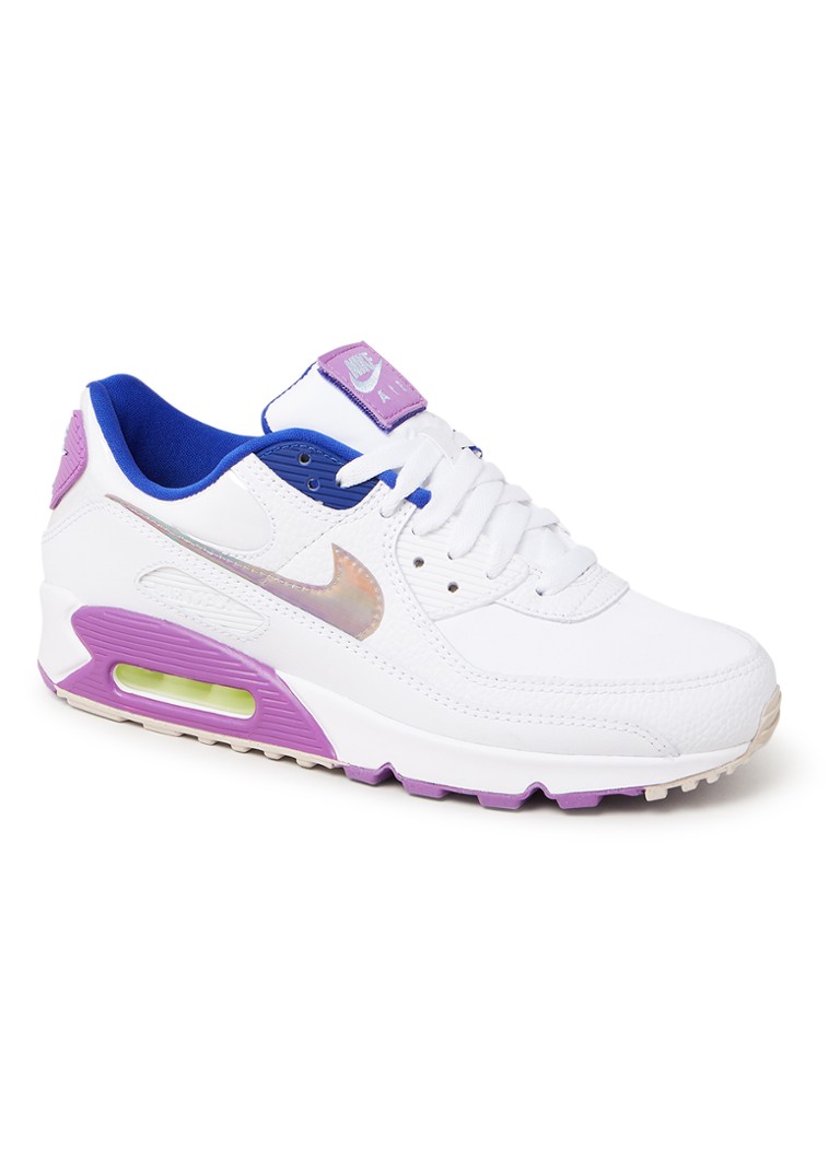 capsule Ideaal leeftijd Nike Air Max 90 SE sneaker met leren details • Wit • de Bijenkorf