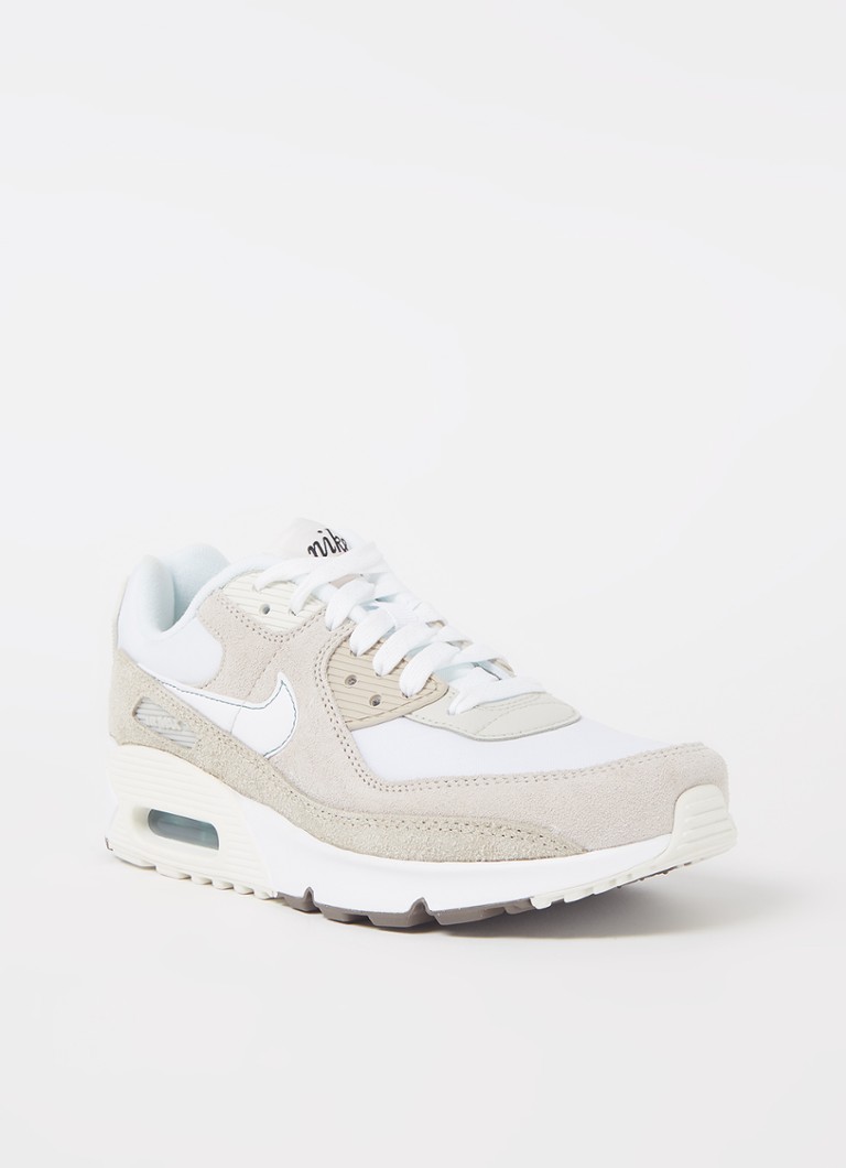 kat komedie mobiel Nike Air Max 90 sneaker met suède details • Beige • de Bijenkorf