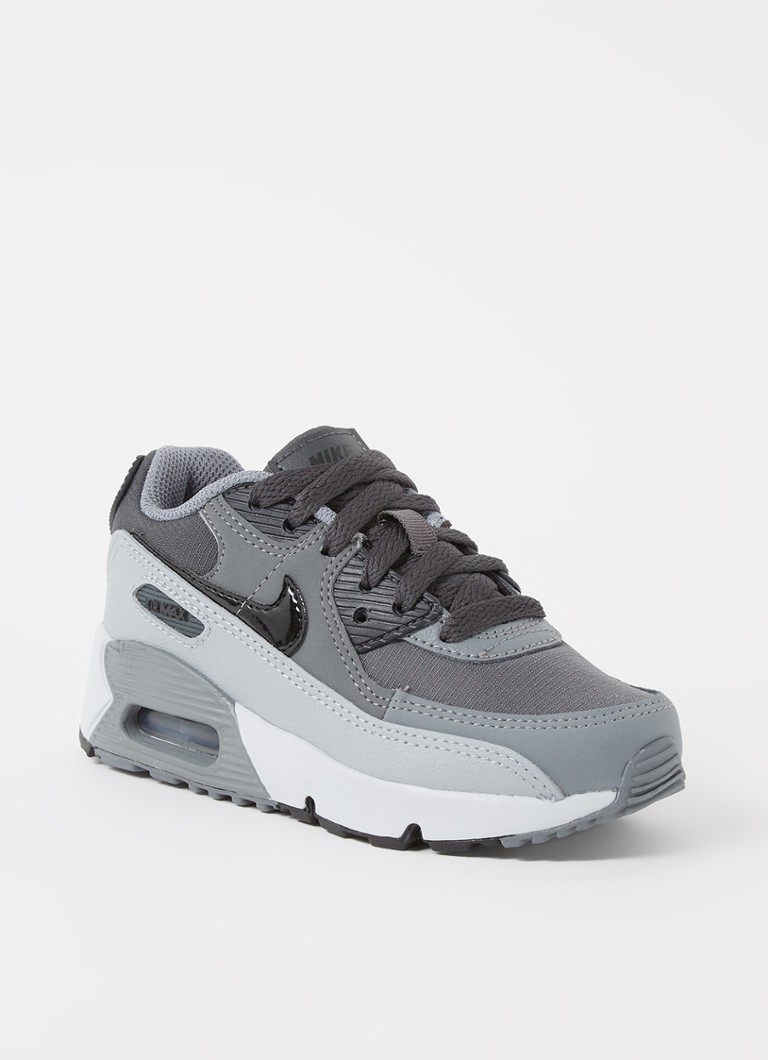 Benadering Renovatie geïrriteerd raken Nike Air Max 90 sneaker van leer • Grijs • de Bijenkorf