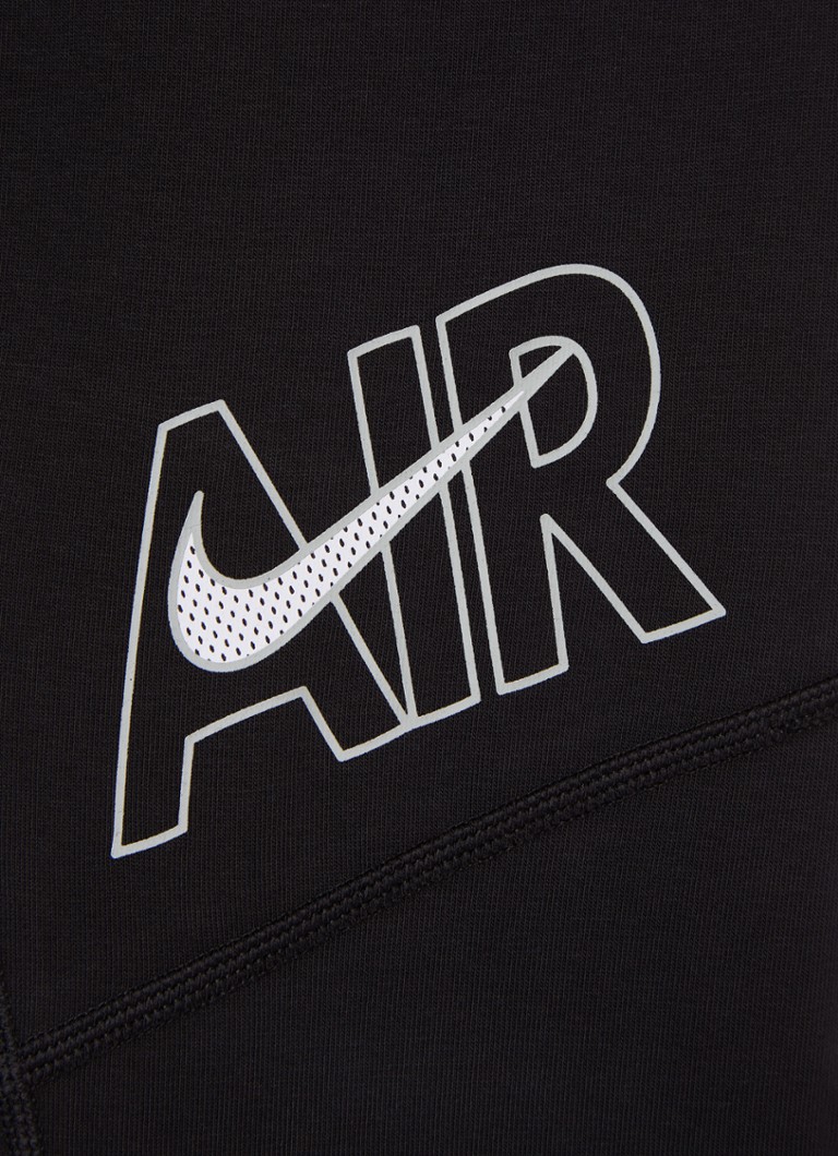 Koppeling lava Goed doen Nike Air mid waist legging met logo • Zwart • de Bijenkorf