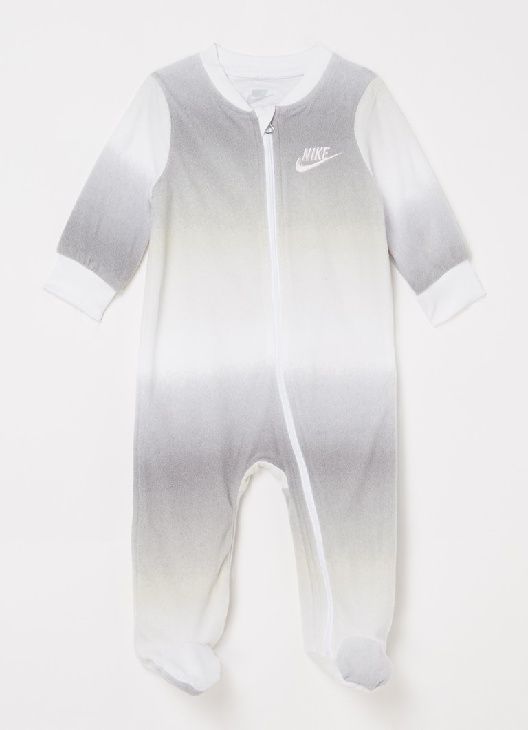 Nike - Babypak van fleece met tie-dye dessin - Grijs
