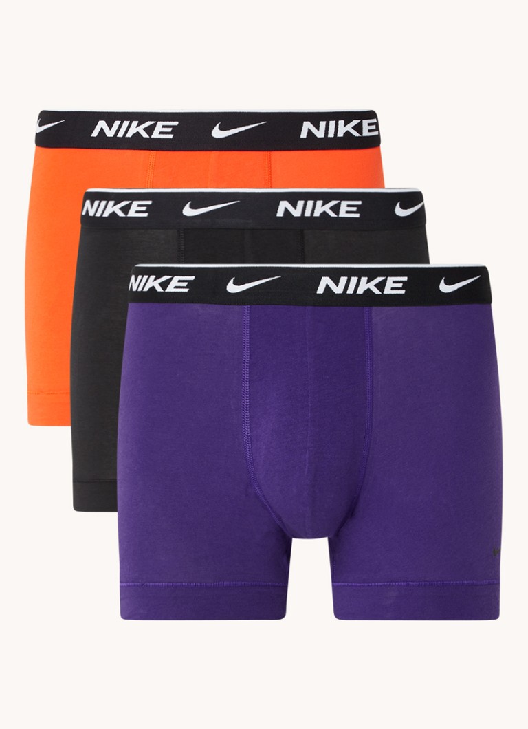 Nike - Boxershorts met logoband in 3-pack - Paars