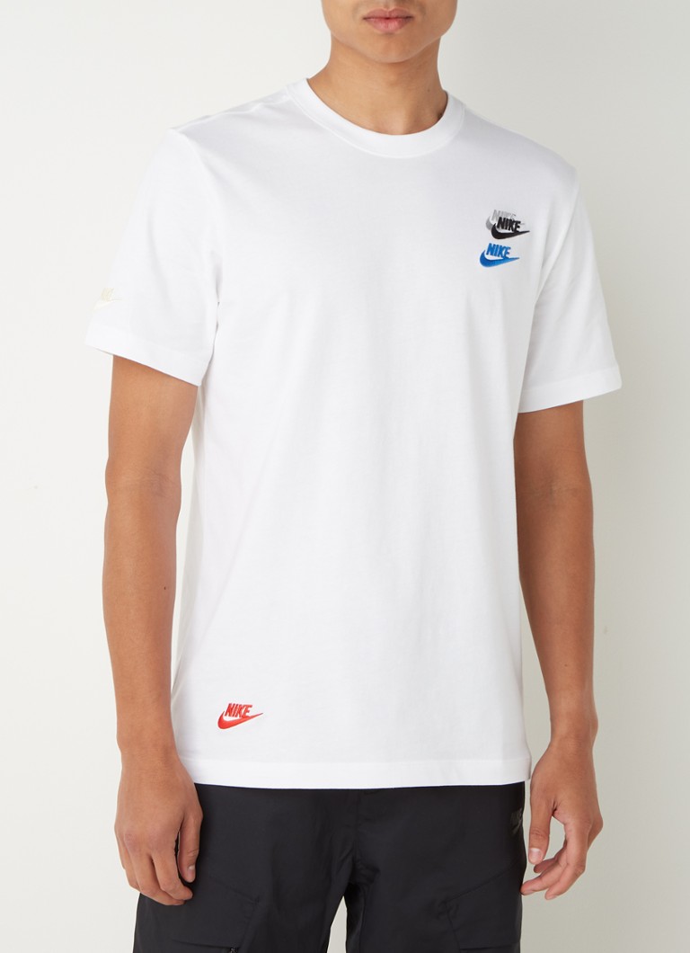 Zegevieren In het algemeen Vormen Nike Club Essentials T-shirt met front- en backprint • Wit • de Bijenkorf