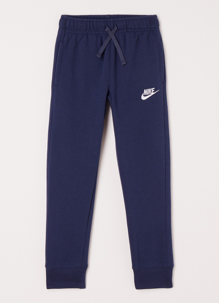 Nike - Club Fleece tapered fit joggingbroek met logo - Donkerblauw