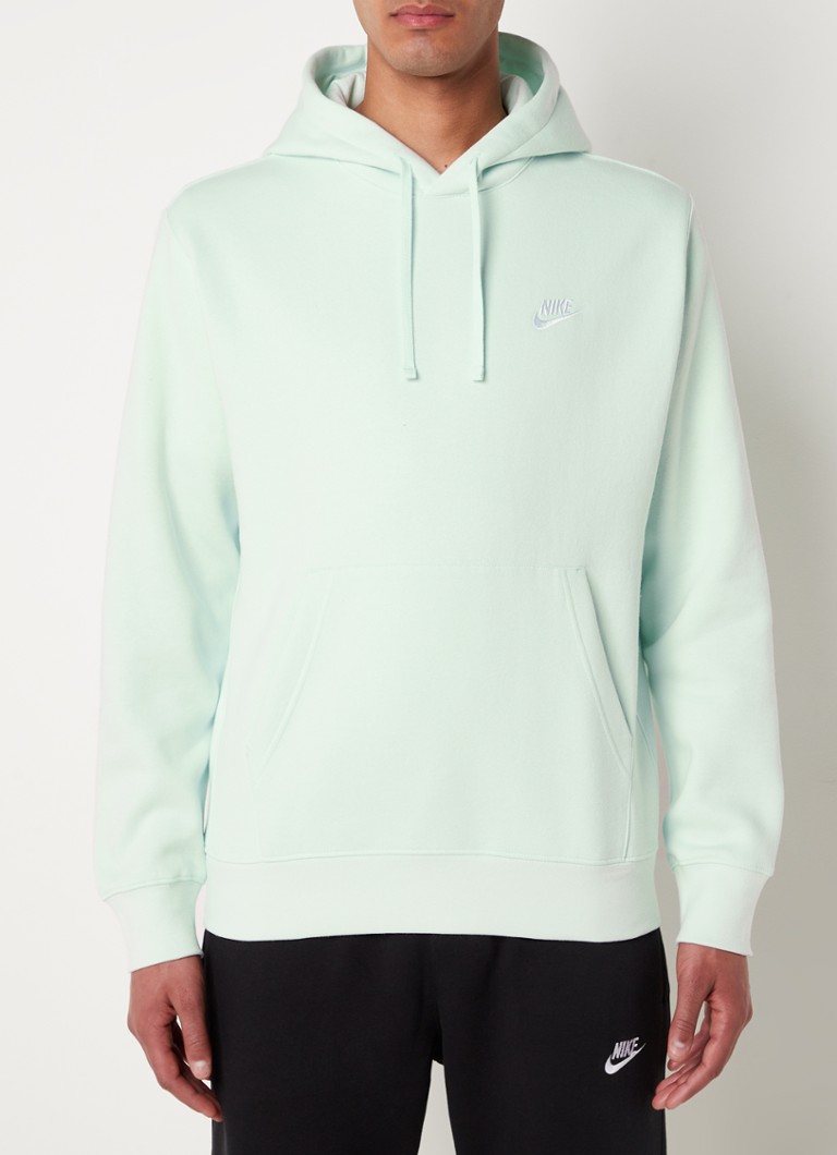 Nike Hoodie met logo en stretch • Mint • de Bijenkorf