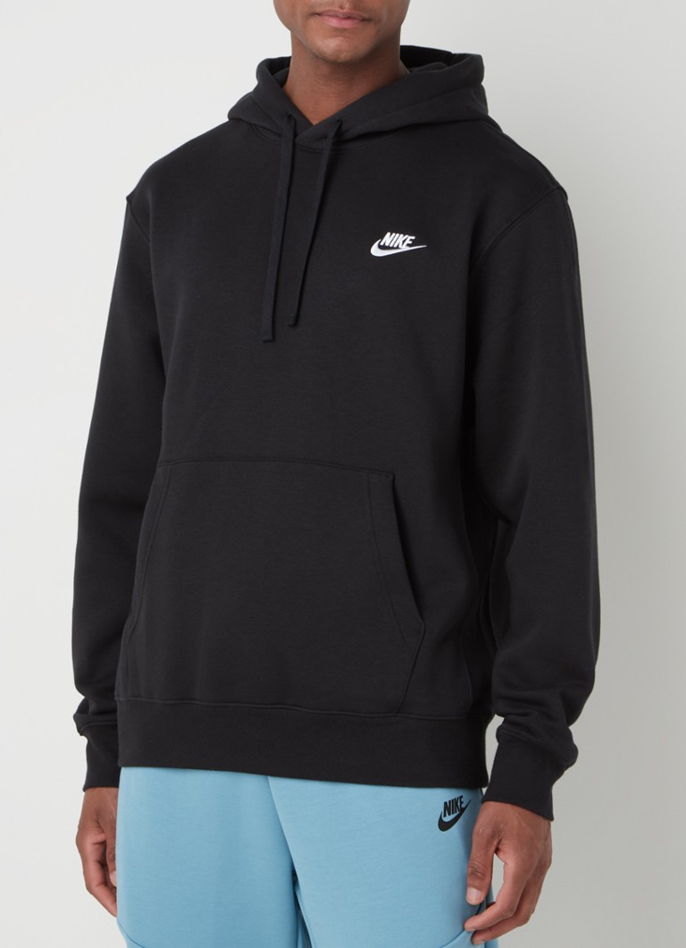 Nike - Hoodie met logoborduring - Zwart