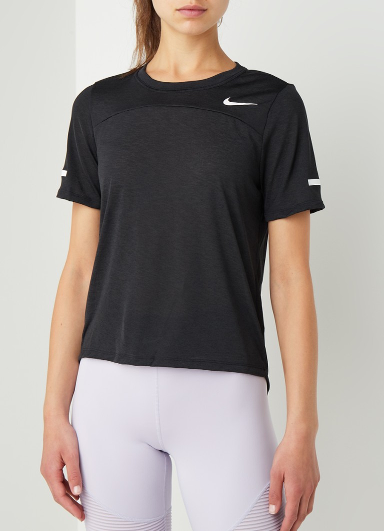 Nike - Icon Clash hardloop T-shirt met Dri-FIT - Zwart