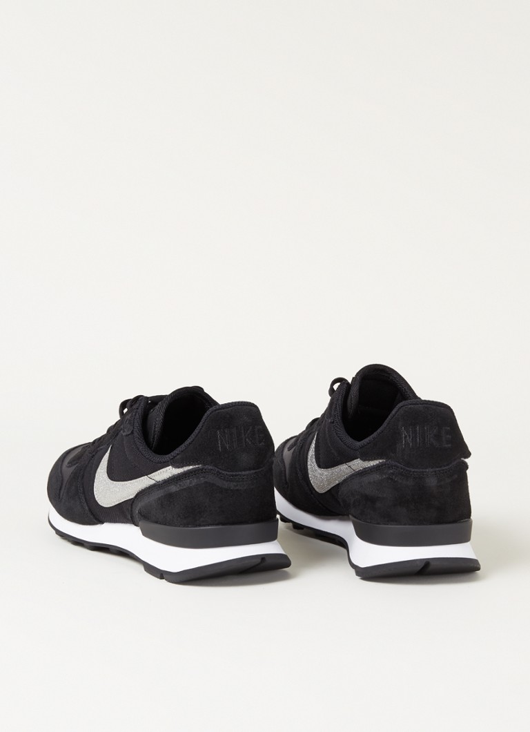 Menda City Reflectie Hover Nike Internationalist sneaker met suède details • Zwart • de Bijenkorf