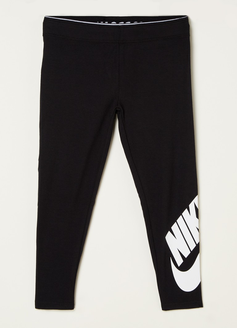 Nike - Legging met logoprint - Zwart