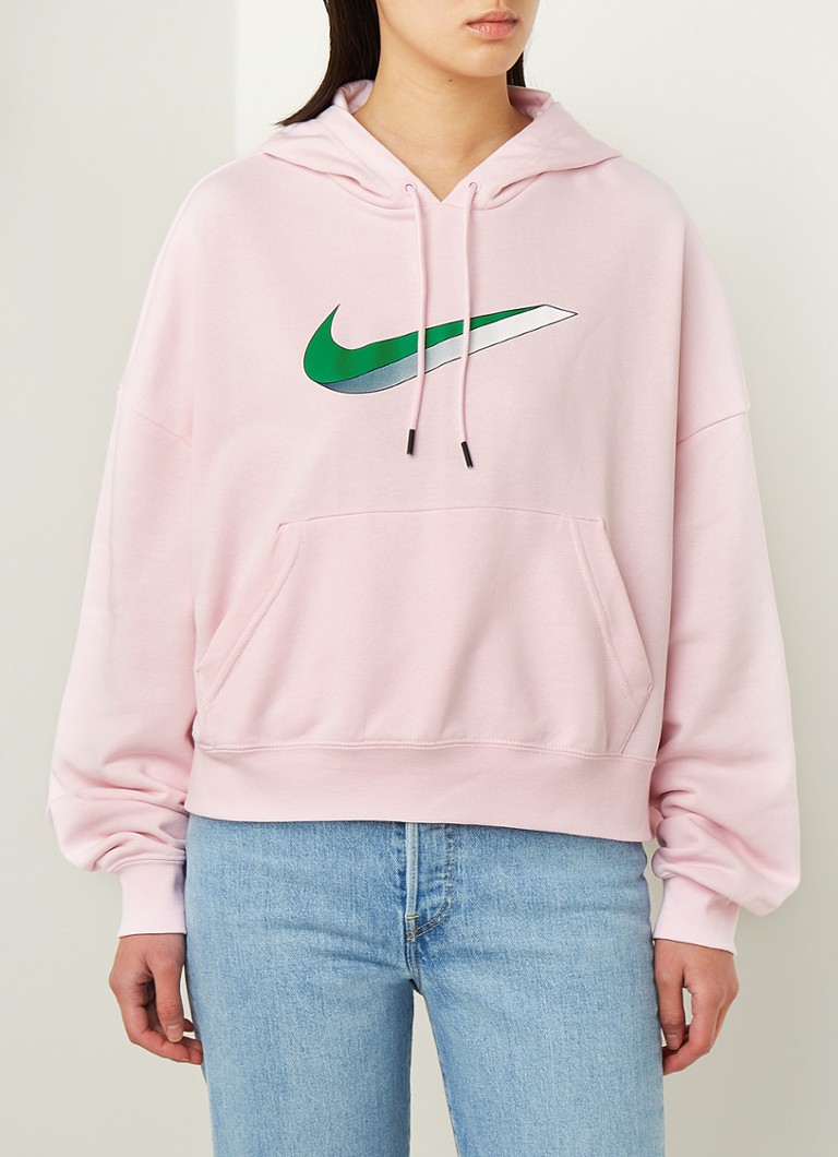 Nike Oversized hoodie met logoprint â¢ Roze â¢ de Bijenkorf