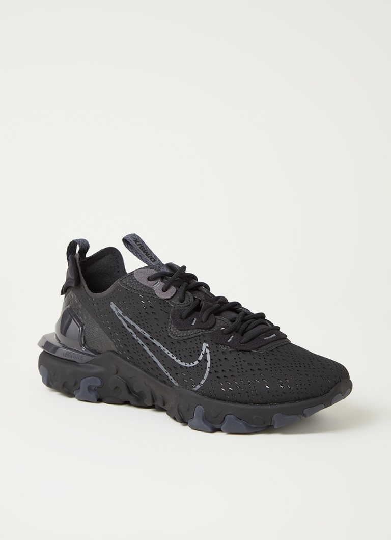 Nike React Vision sneaker met mesh details Diepzwart de Bijenkorf