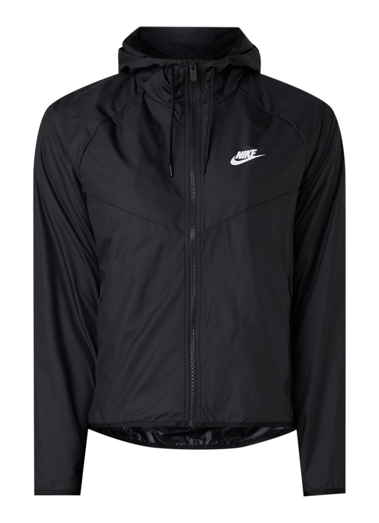 Verdorie begaan Pilfer Nike Sportswear windjack met capuchon • Zwart • de Bijenkorf