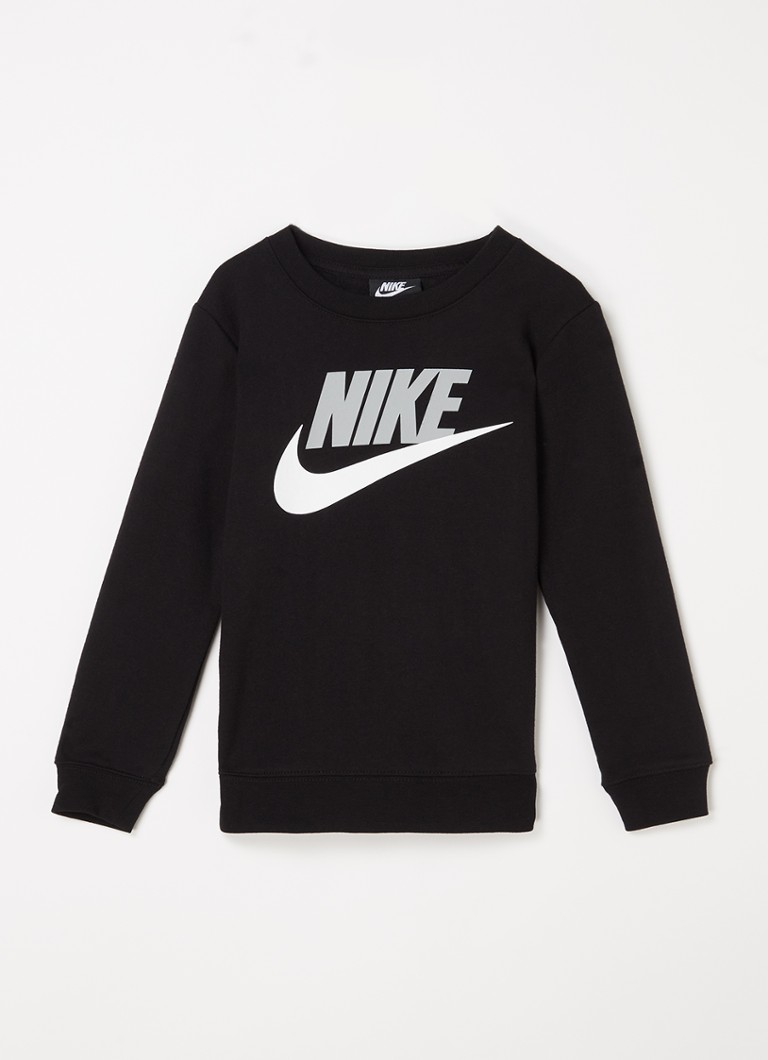 Nike Sweater met logoprint • Zwart • de Bijenkorf