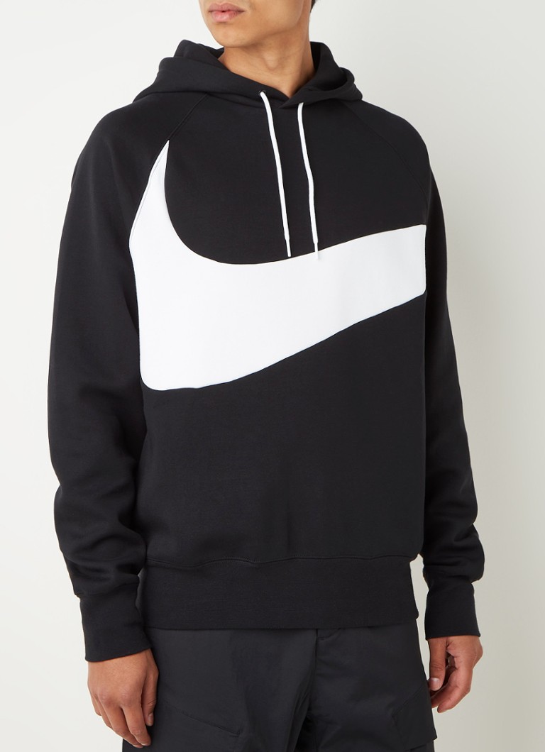 Nike - Swoosh Tech Fleece hoodie met logo - Zwart