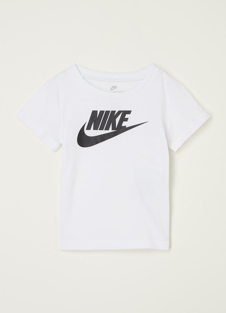Nike - T-shirt met logoprint - Wit