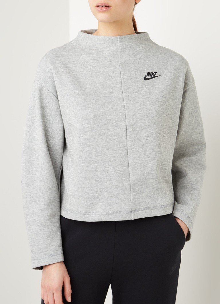 Nike Tech Fleece sweater met logo • Grijsmele • de Bijenkorf