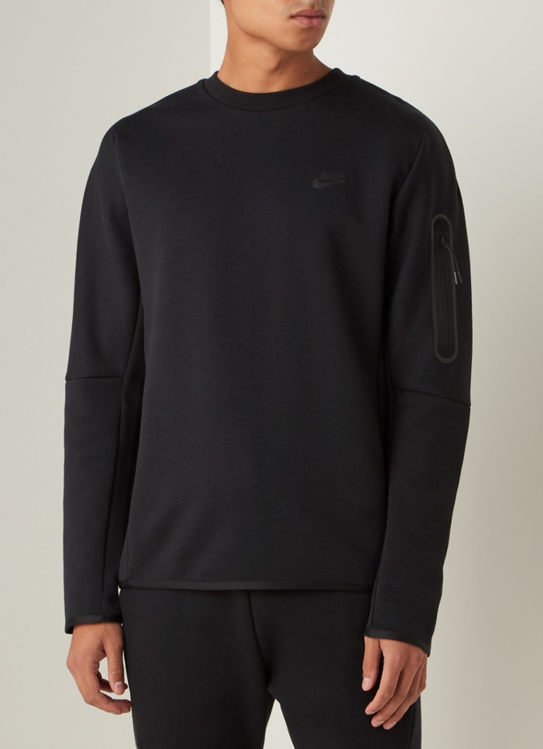 Nike - Tech Fleece sweater met ritszak - Zwart